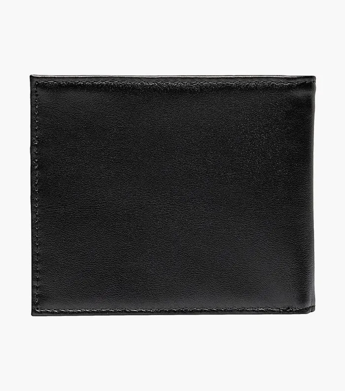 Men Bifold Wallet Black Black Florsheim Small Leather Goods