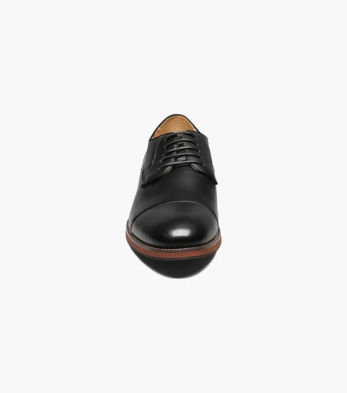 Men Blaze Cap Toe Oxford Black Florsheim Dress Shoes