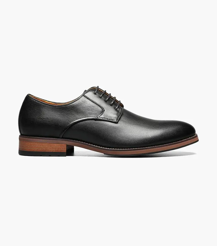 Men Blaze Plain Toe Oxford Black Florsheim Dress Shoes