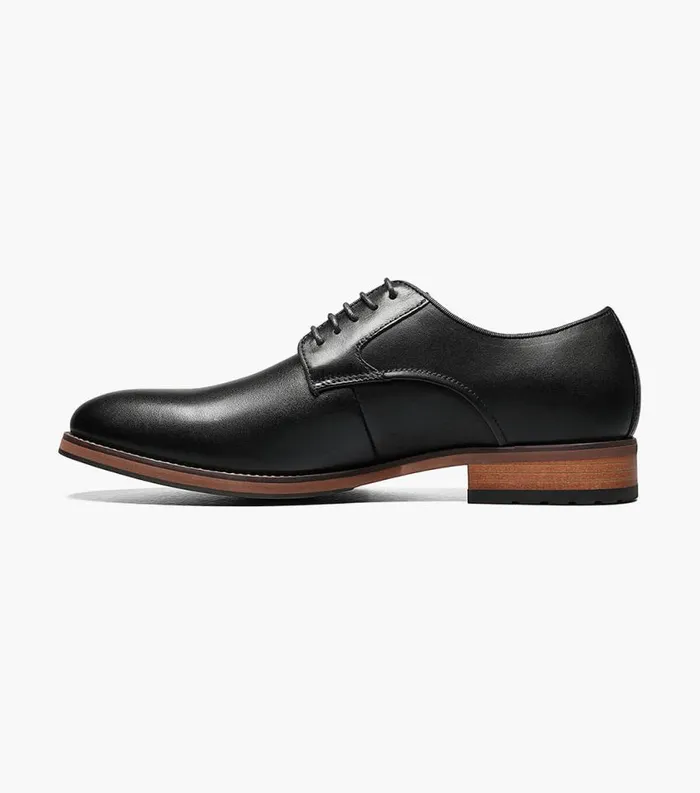 Men Blaze Plain Toe Oxford Black Florsheim Dress Shoes