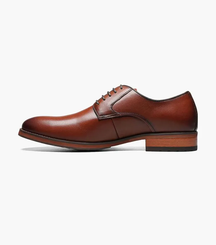 Men Blaze Plain Toe Oxford Cognac Florsheim Dress Shoes