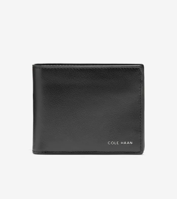 Men Boxshine Extra Capacity Wallet Black Cole Haan Wallets