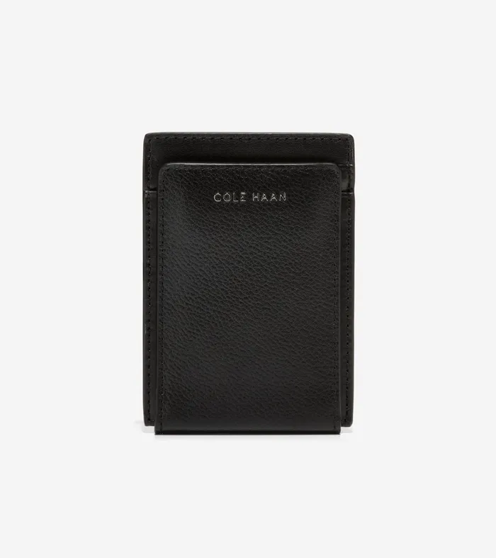 Men Boxshine Magnetic Wallet Black Cole Haan Wallets
