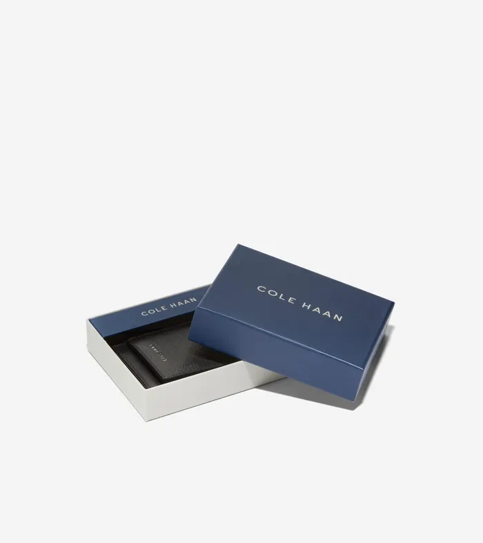 Men Boxshine Magnetic Wallet Black Cole Haan Wallets
