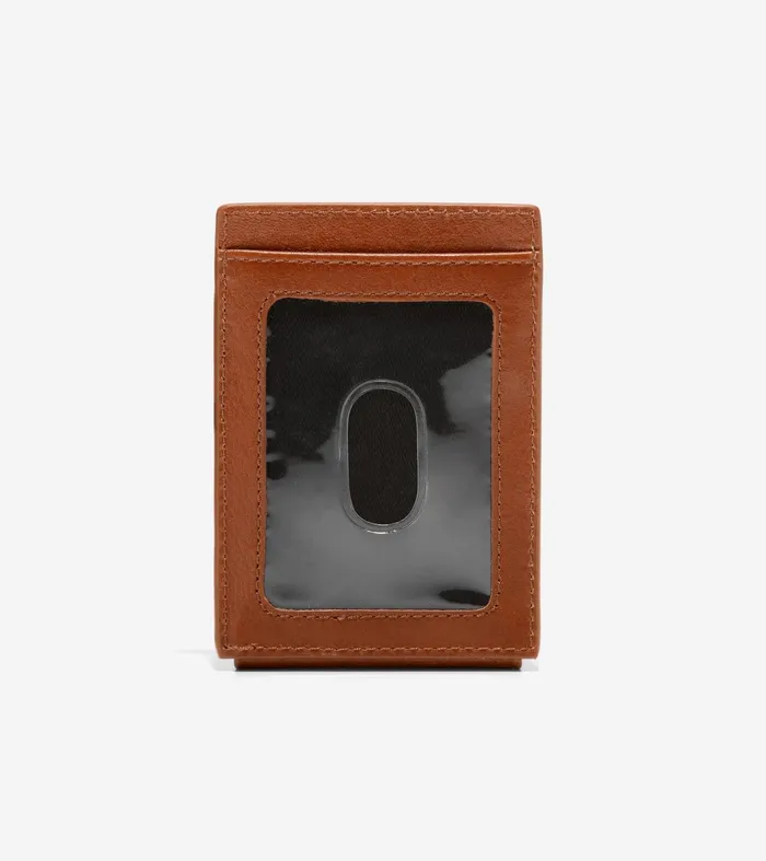 Men Boxshine Magnetic Wallet Cognac Cole Haan Wallets