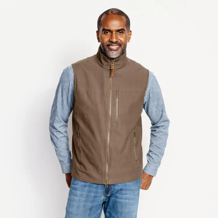 Men Briar Vest Field Khaki Orvis Jackets