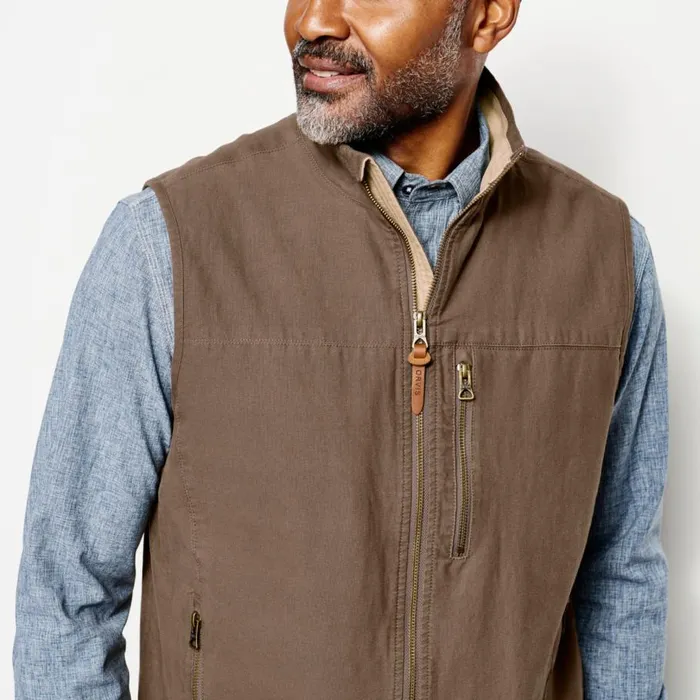 Men Briar Vest Field Khaki Orvis Jackets
