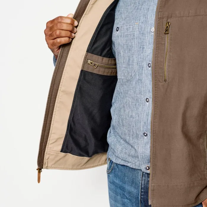 Men Briar Vest Field Khaki Orvis Jackets