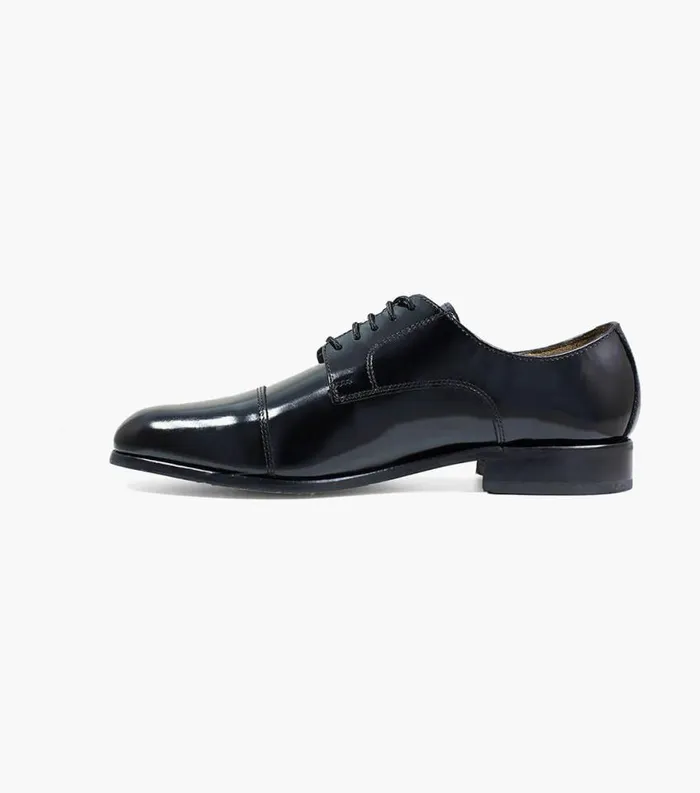 Men Broxton Cap Toe Oxford Black Florsheim Dress Shoes