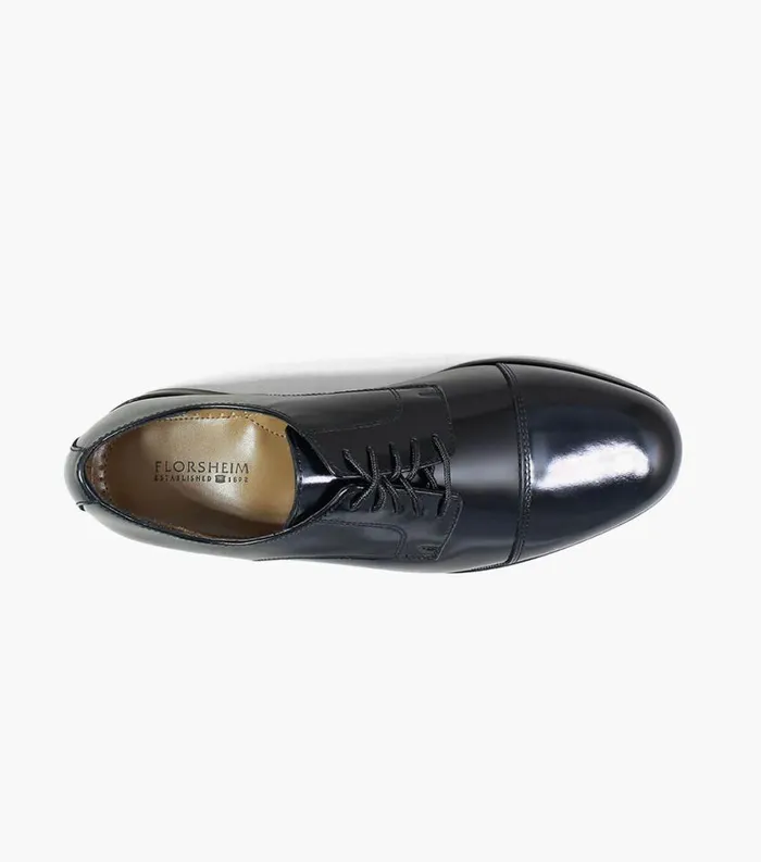 Men Broxton Cap Toe Oxford Black Florsheim Dress Shoes