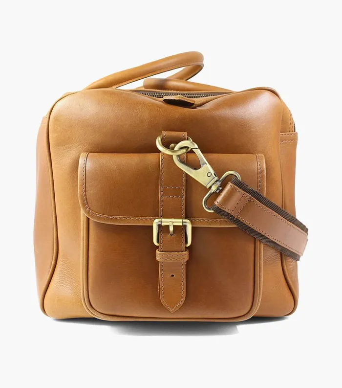Men Candemir Genuine Leather Travel Bag Cognac Florsheim Bags