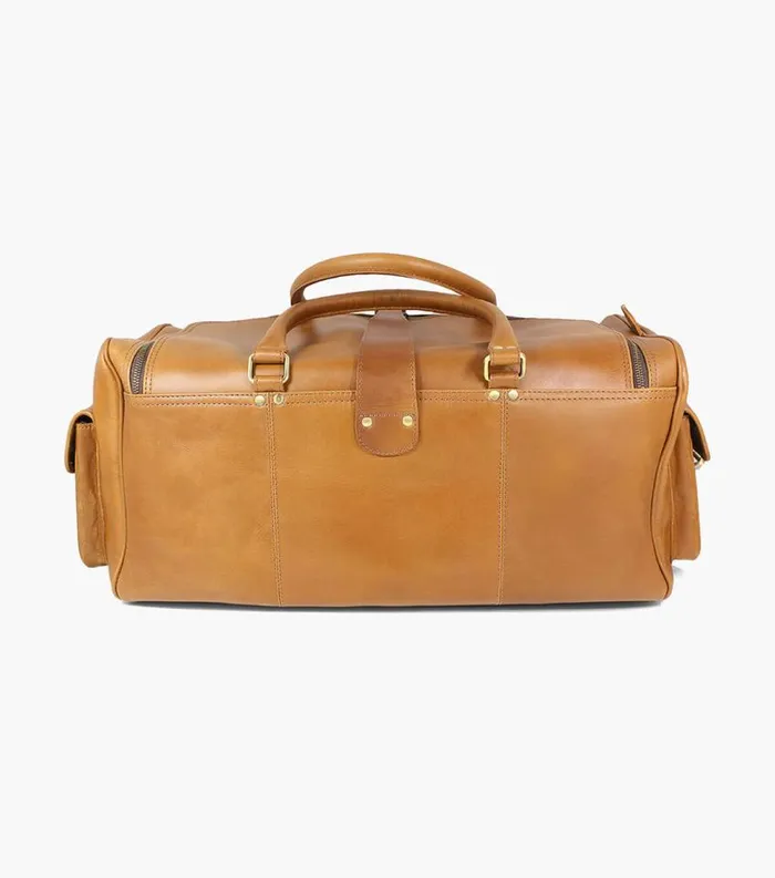 Men Candemir Genuine Leather Travel Bag Cognac Florsheim Bags