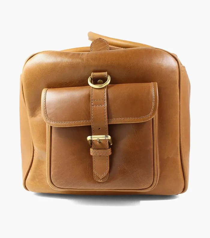 Men Candemir Genuine Leather Travel Bag Cognac Florsheim Bags