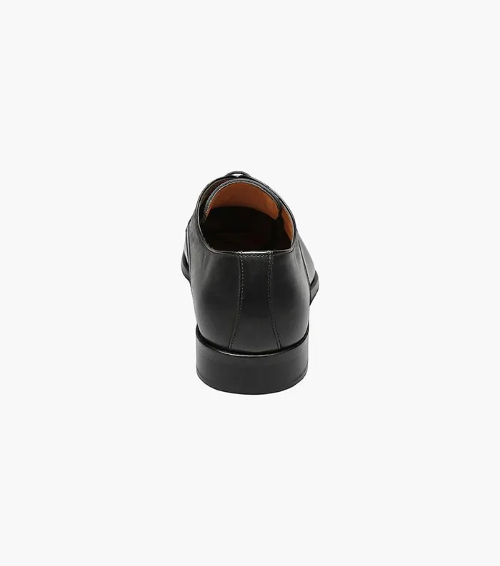 Men Caravel Cap Toe Oxford Black Florsheim Dress Shoes