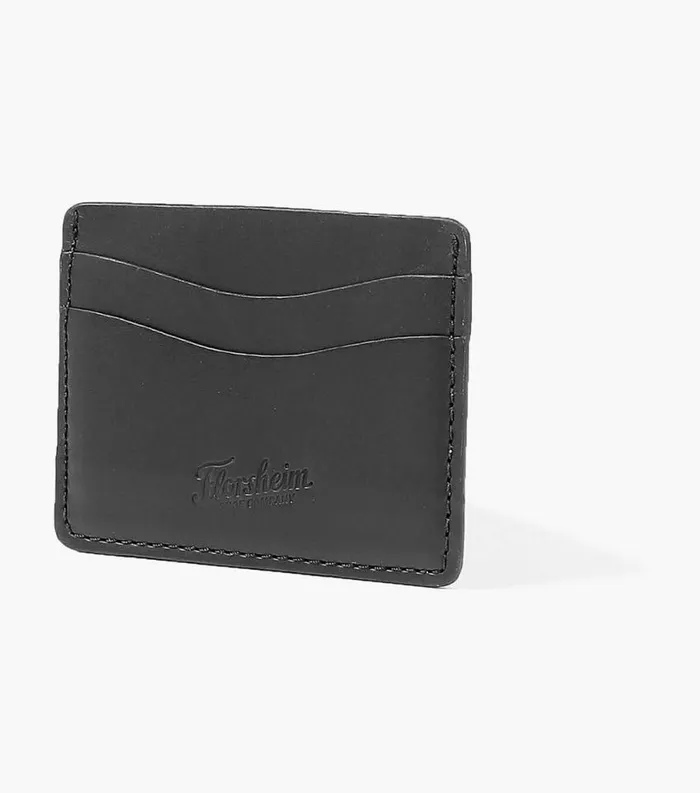 Men Card Holder Made In USA Black Florsheim Small Leather Goods