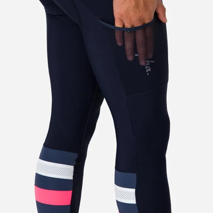 Men Cargo Winter Tights With Pad Blackblackdark Navy Rapha Bibs Shorts and Tights