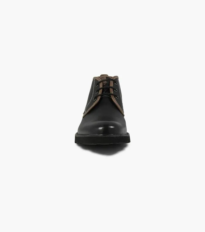 Men Casey Plain Toe Chukka Boot Black Florsheim Boots