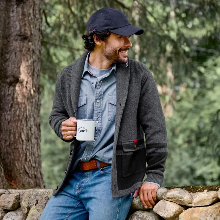 Men Cashmere Ball Cap Navy Orvis Hats