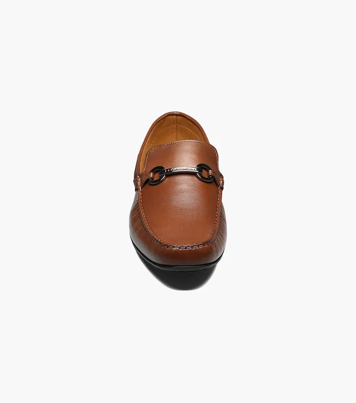 Men Cassio Moc Toe Bit Loafer Cognac Florsheim Dress Shoes