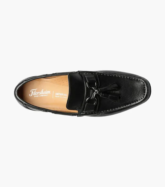 Men Cassio Moc Toe Tassel Loafer Black Florsheim Dress Shoes