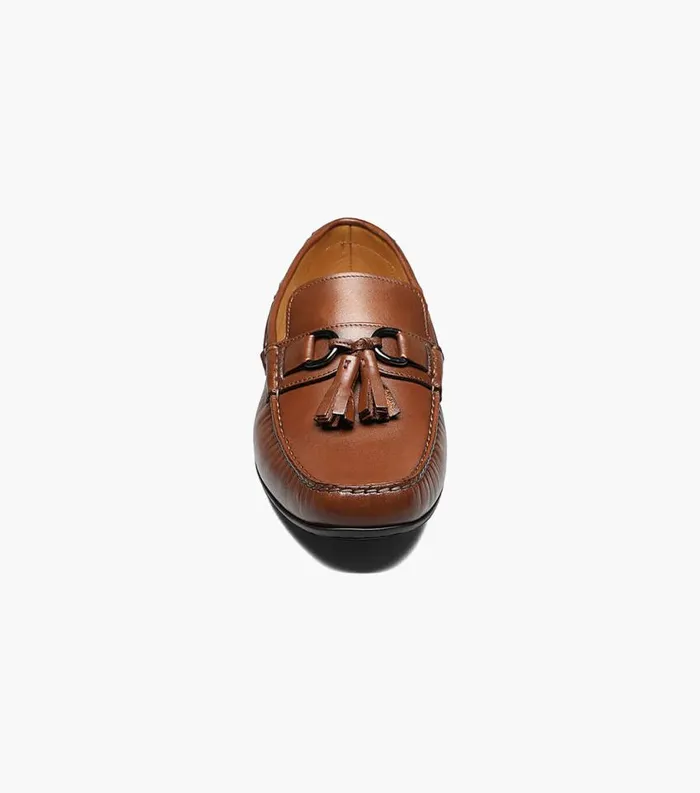 Men Cassio Moc Toe Tassel Loafer Cognac Florsheim Dress Shoes