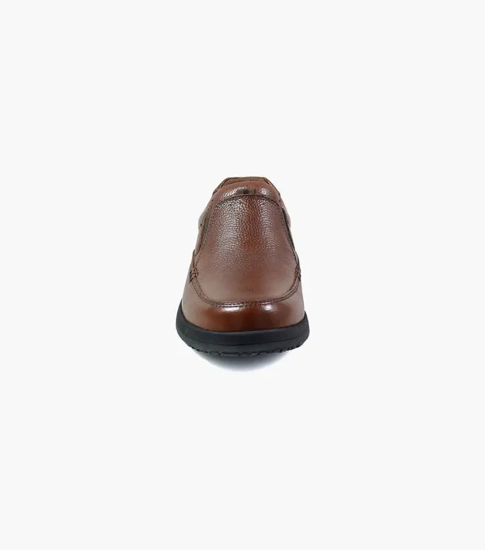 Men Cavin Moc Toe Slip On Cognac Tumbled Florsheim Florsheim Comfortech