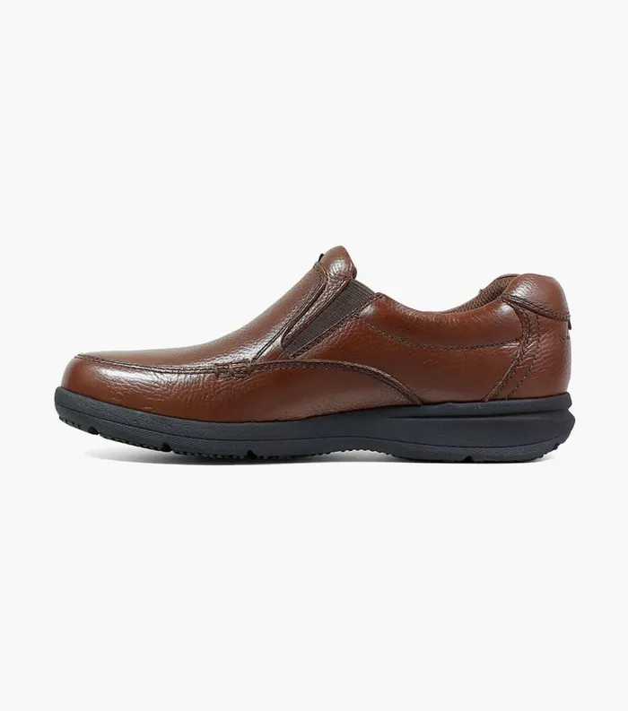 Men Cavin Moc Toe Slip On Cognac Tumbled Florsheim Florsheim Comfortech