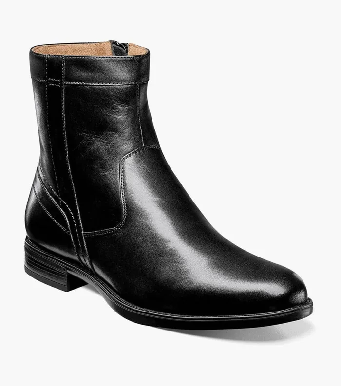 Men Center Plain Toe Boot Black Florsheim Casual Shoes