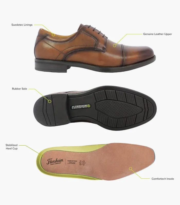 Men Center Plain Toe Boot Black Florsheim Casual Shoes