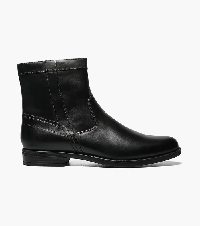 Men Center Plain Toe Boot Black Florsheim Casual Shoes