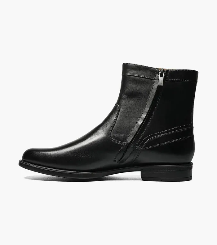 Men Center Plain Toe Boot Black Florsheim Casual Shoes