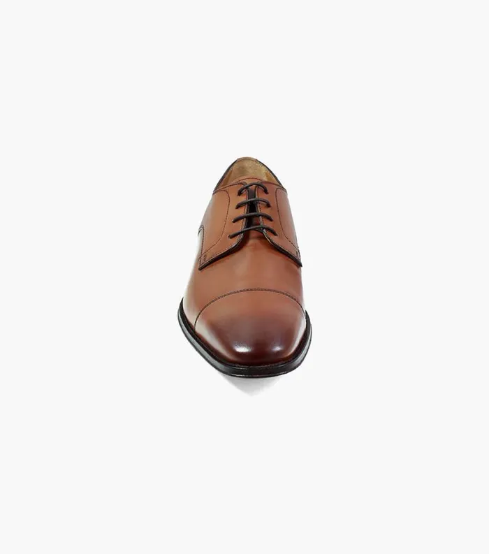 Men Classico Cap Toe Oxford Cognac Florsheim Dress Shoes