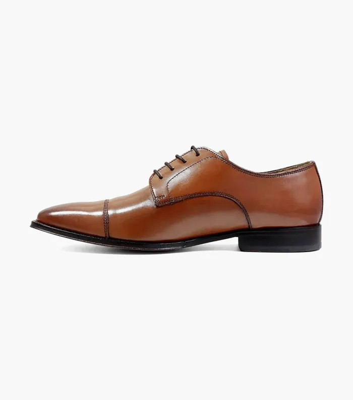 Men Classico Cap Toe Oxford Cognac Florsheim Dress Shoes