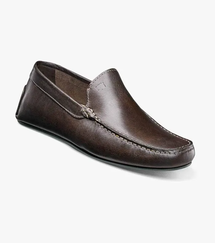 Men Comet Moc Toe Venetian Driver Brown Florsheim Casual Shoes