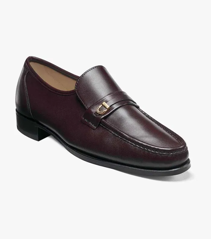 Men Como Moc Toe Bit Loafer Brown Florsheim Dress Shoes