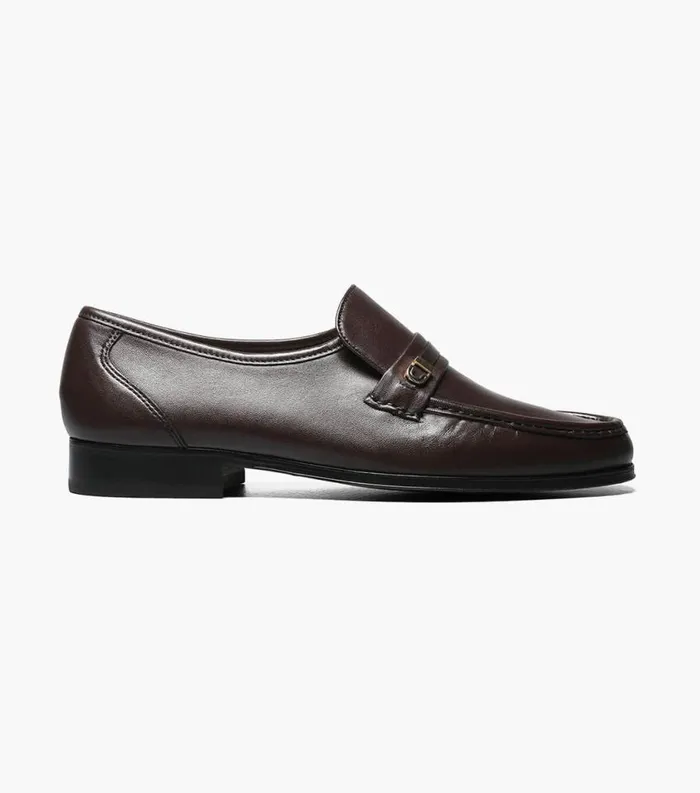 Men Como Moc Toe Bit Loafer Brown Florsheim Dress Shoes