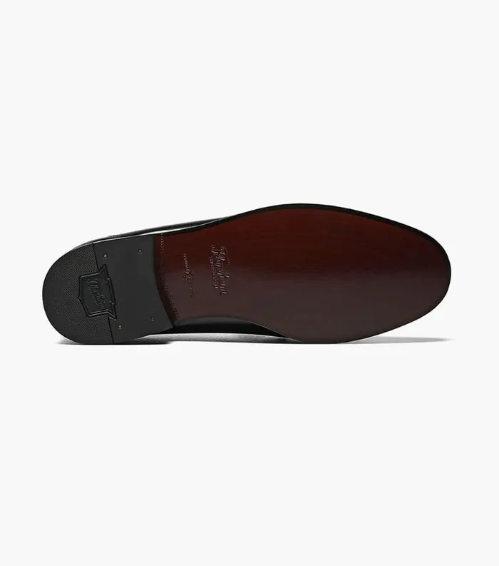 Men Como Moc Toe Strap Loafer Black Cherry Florsheim Dress Shoes