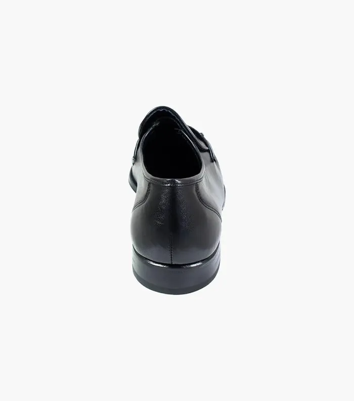 Men Como Moc Toe Tassel Loafer Black Florsheim Dress Shoes