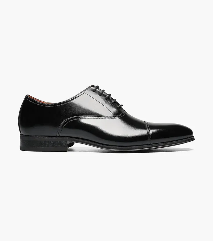 Men Corbetta Cap Toe Oxford Black Florsheim Dress Shoes