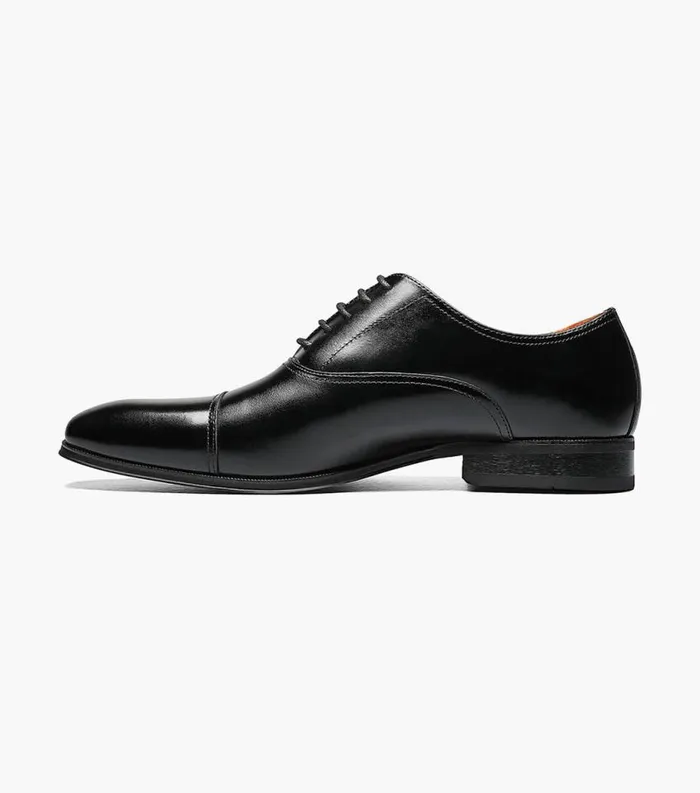 Men Corbetta Cap Toe Oxford Black Florsheim Dress Shoes