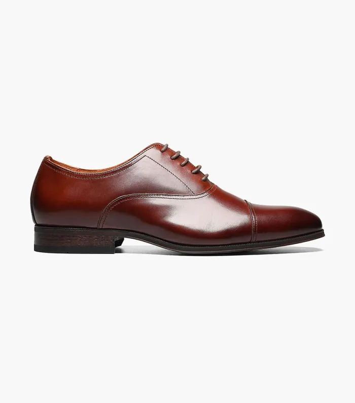 Men Corbetta Cap Toe Oxford Cognac Florsheim Dress Shoes
