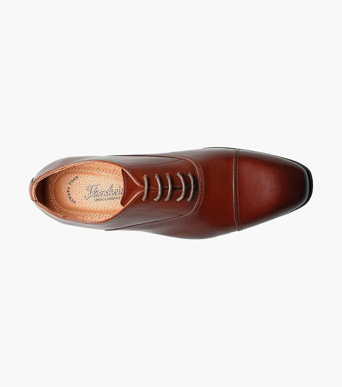 Men Corbetta Cap Toe Oxford Cognac Florsheim Dress Shoes