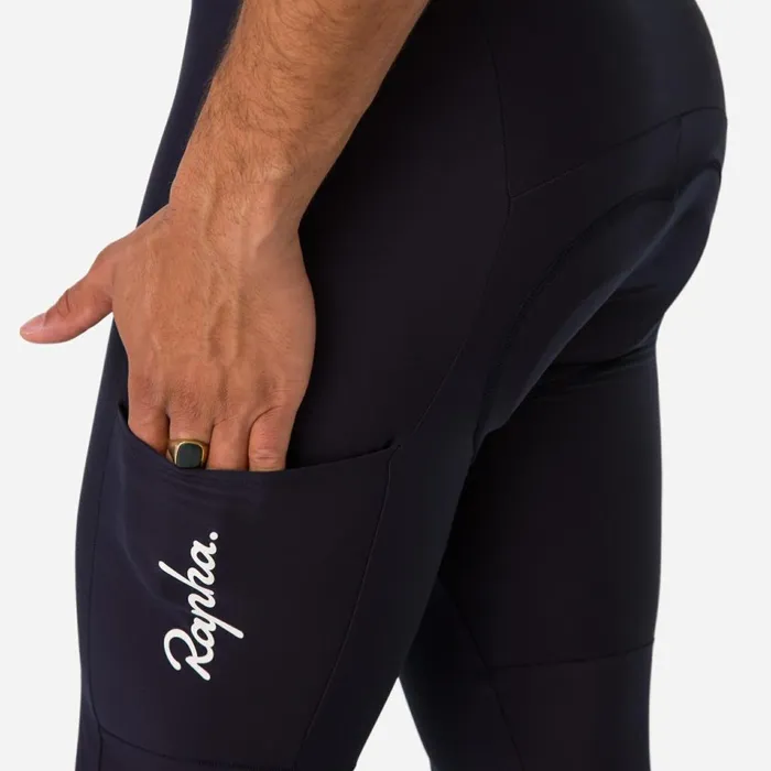 Men Core Cargo Winter Tights With Pad Blackblackdark Navynavy Rapha Bibs Shorts and Tights