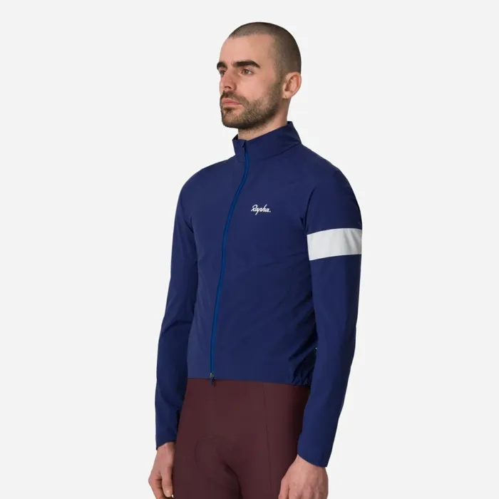 Men Core Rain Jacket All Aboard White Alyssumblackwhitebright Orangewhitenavywhite Rapha Jackets and Vests