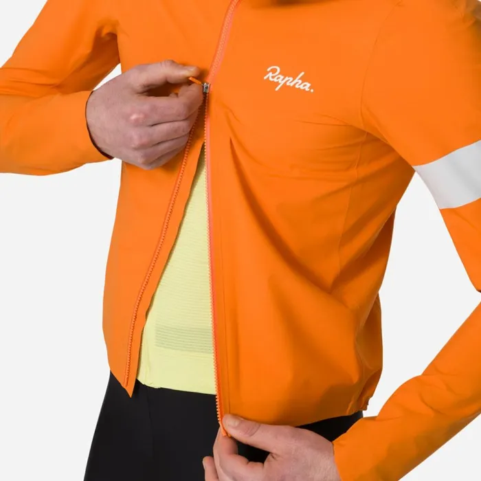Men Core Rain Jacket All Aboard White Alyssumblackwhitebright Orangewhitenavywhite Rapha Jackets and Vests