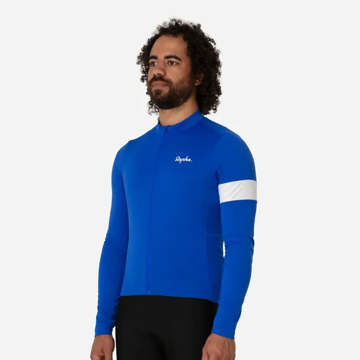 Men Core Thermal Long Sleeve Jersey Fudge White Alyssumkalamata White Alyssumnavywhiteblackwhiteultramarinewhitedeep Coffeewhitetanwhite Rapha Jerseys