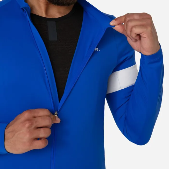 Men Core Thermal Long Sleeve Jersey Fudge White Alyssumkalamata White Alyssumnavywhiteblackwhiteultramarinewhitedeep Coffeewhitetanwhite Rapha Jerseys
