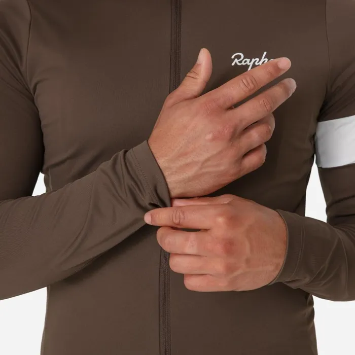 Men Core Thermal Long Sleeve Jersey Fudge White Alyssumkalamata White Alyssumnavywhiteblackwhiteultramarinewhitedeep Coffeewhitetanwhite Rapha Jerseys