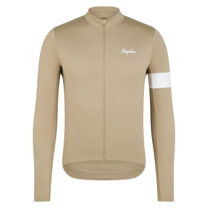 Men Core Thermal Long Sleeve Jersey Fudge White Alyssumkalamata White Alyssumnavywhiteblackwhiteultramarinewhitedeep Coffeewhitetanwhite Rapha Jerseys