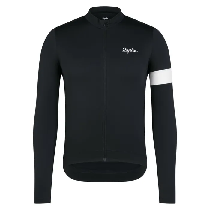 Men Core Thermal Long Sleeve Jersey Fudge White Alyssumkalamata White Alyssumnavywhiteblackwhiteultramarinewhitedeep Coffeewhitetanwhite Rapha Jerseys